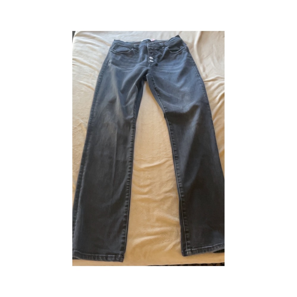 Cabi Jeans Womens Size 6 Button Fly Straight Leg‎ Dark Wash Denim Pants